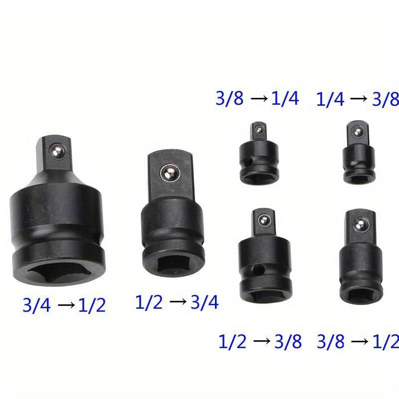 Conjunto de Chave Soquete Allsome 6 peças com Catraca e Quebra-torques - Aço Cromo Vanádio Durável, Inclui Caixa de Ferramentas - Perfeito para Reparo de Automóveis