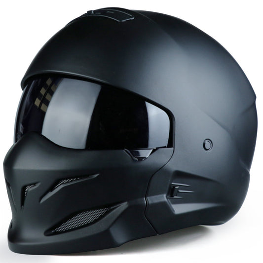 Capacete Vintage Scorpion Preto Combo Capacete Half Helm