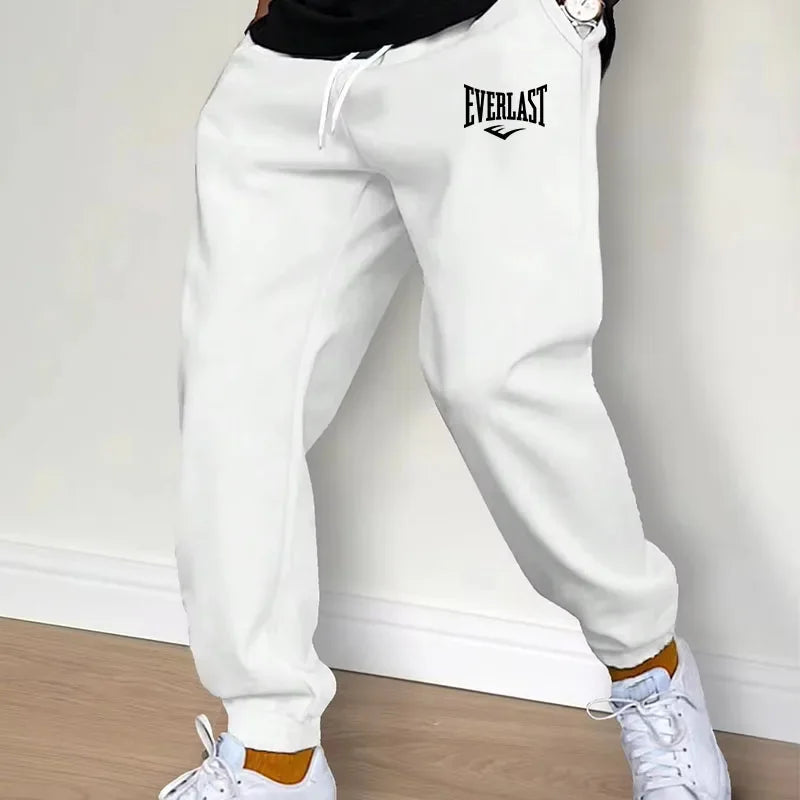 New Printed Pants Autumn EVERLAST Men/Women Running Pants Joggers Sweatpant Sport Casual Trousers Fitness Gym Breathable Pants