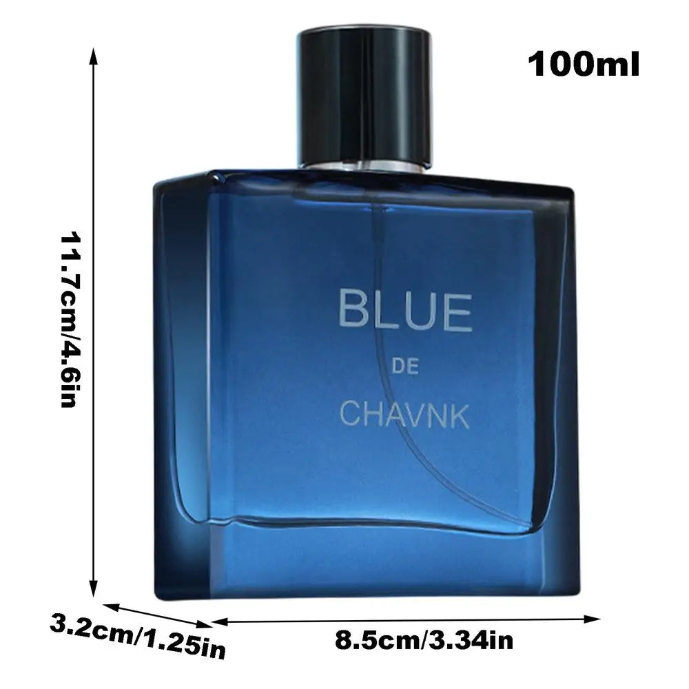 100ml Cologne Men Perfume Blue Charm Men's Long-lasting Light Fragrance Body Perfume Misting Spray For Family Men Boys Friends