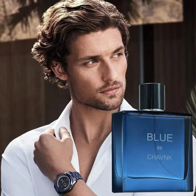 100ml Cologne Men Perfume Blue Charm Men's Long-lasting Light Fragrance Body Perfume Misting Spray For Family Men Boys Friends