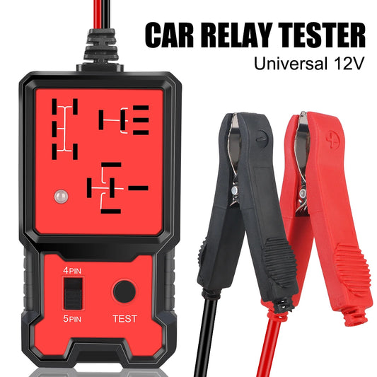 Tester de Relé Eletrônico Automotivo Tester de Relé de Carro Universal 12V Luz Indicadora LED Verificador de Bateria de Carro Acessórios para Carro