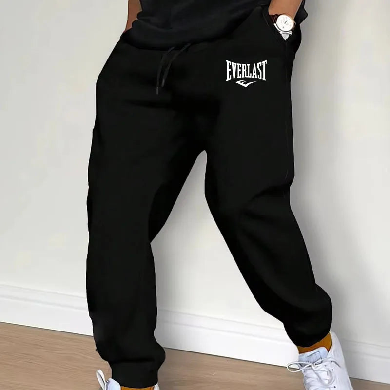 New Printed Pants Autumn EVERLAST Men/Women Running Pants Joggers Sweatpant Sport Casual Trousers Fitness Gym Breathable Pants