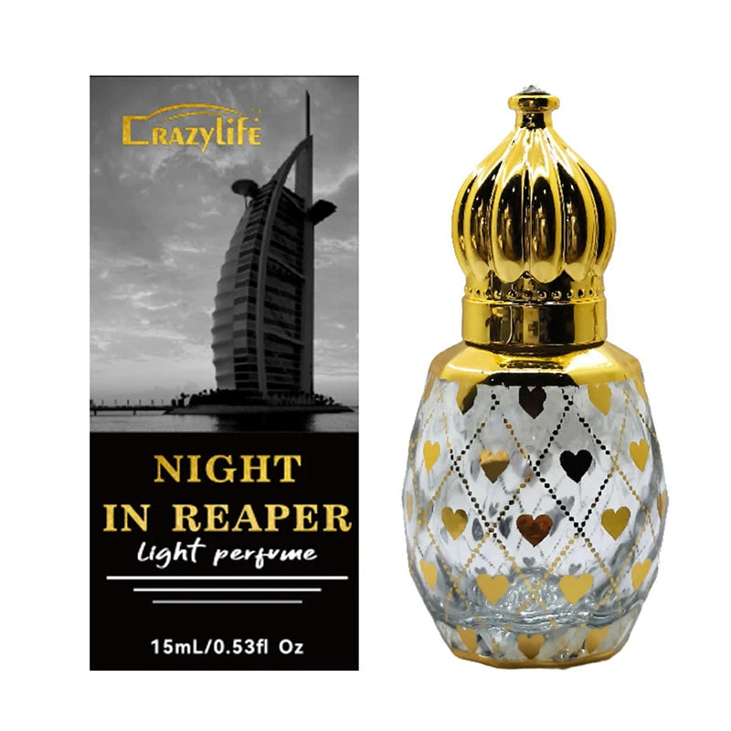 15ML Dubai Middle East Perfume Oil  Long Lasting Light Fragrance Fresh Desert Flower Arabian Essential Oil Health Beauty