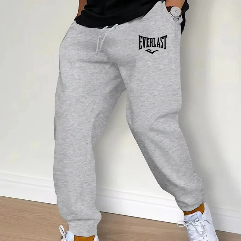 New Printed Pants Autumn EVERLAST Men/Women Running Pants Joggers Sweatpant Sport Casual Trousers Fitness Gym Breathable Pants