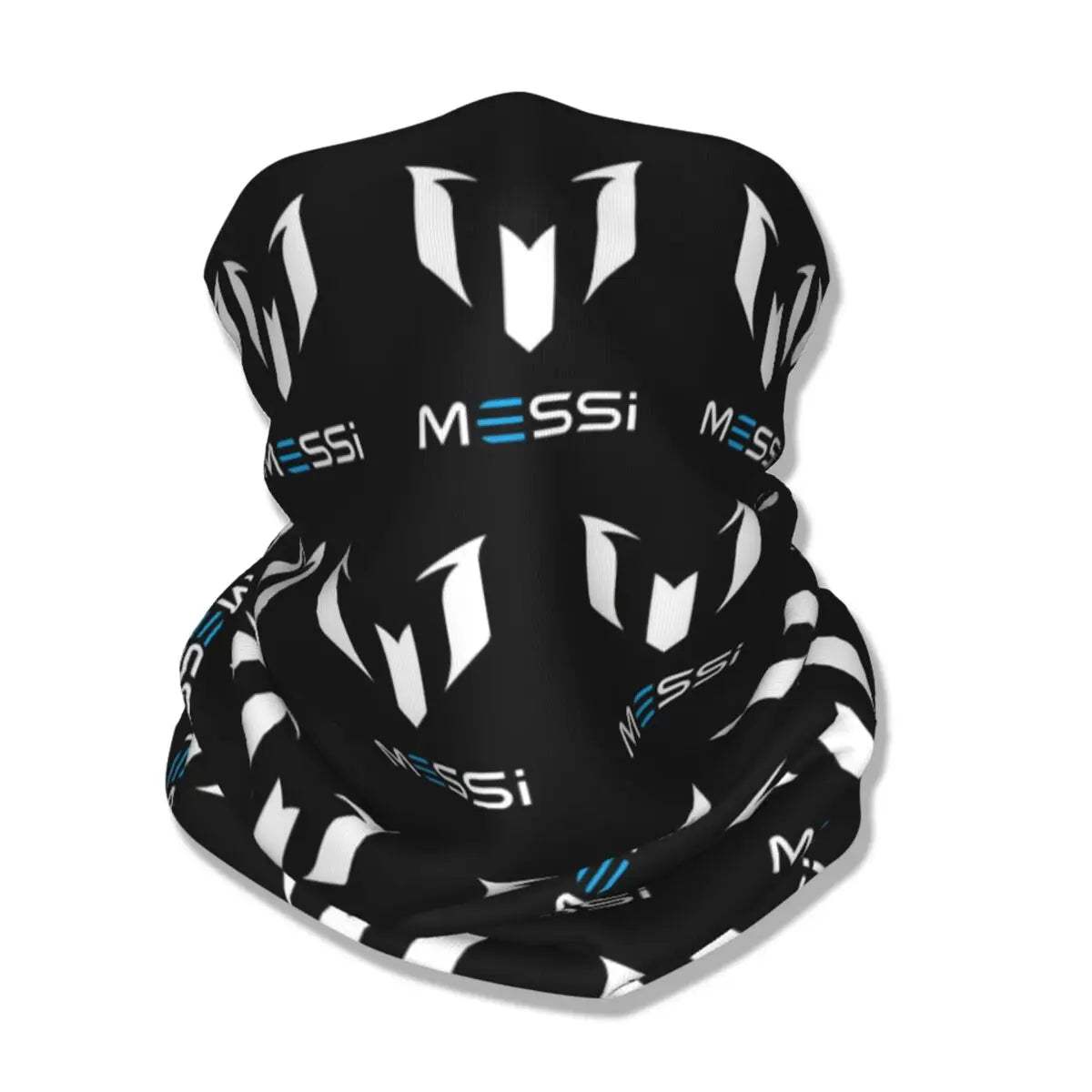 Gaiter para o pescoço Messi Bandana Impresso, Cachecol de Futebol, Cachecol Multiuso para Ciclismo, Montaria para Homens, Mulheres e Adultos no Inverno