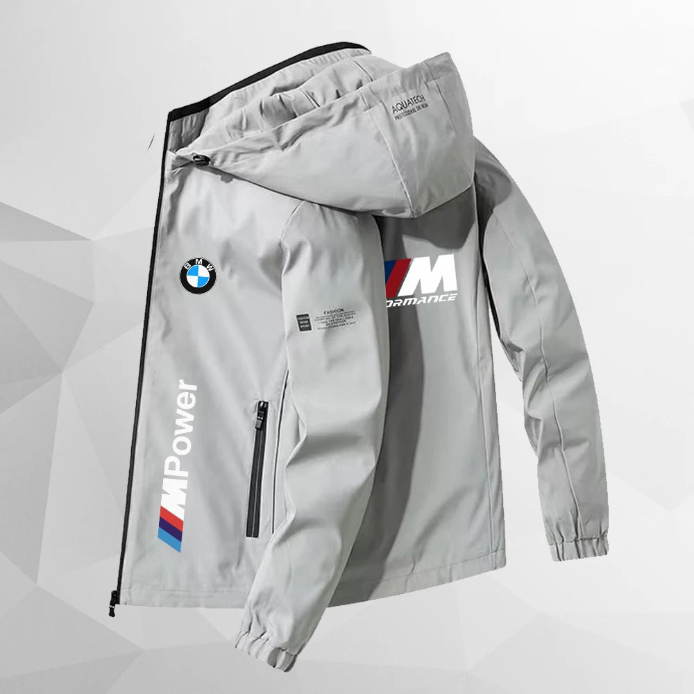 2025 Autumn/Winter Men's and Women's Fashion Jackets, Street Cycling, BMW Casual Sports Jackets, Black Jackets