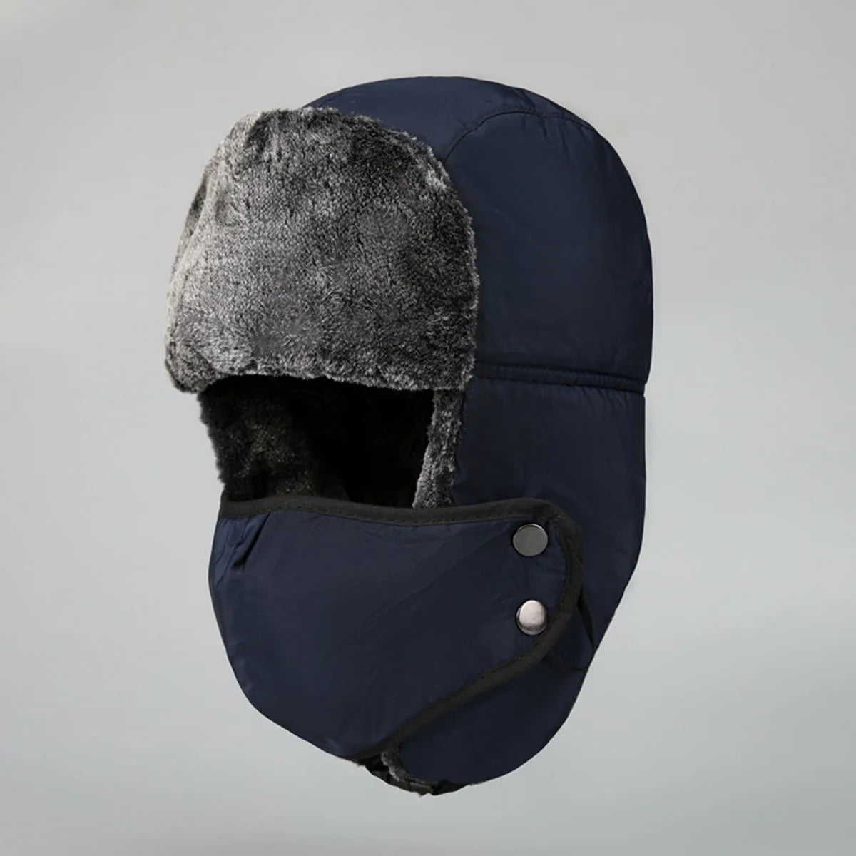 Chapéu Piloto Ushanka - Chapéu de Inverno Trapper Masculino com Máscara à Prova de Vento - Chapéu de Tropas Russas para Caça e Esqui para Homens e Mulheres