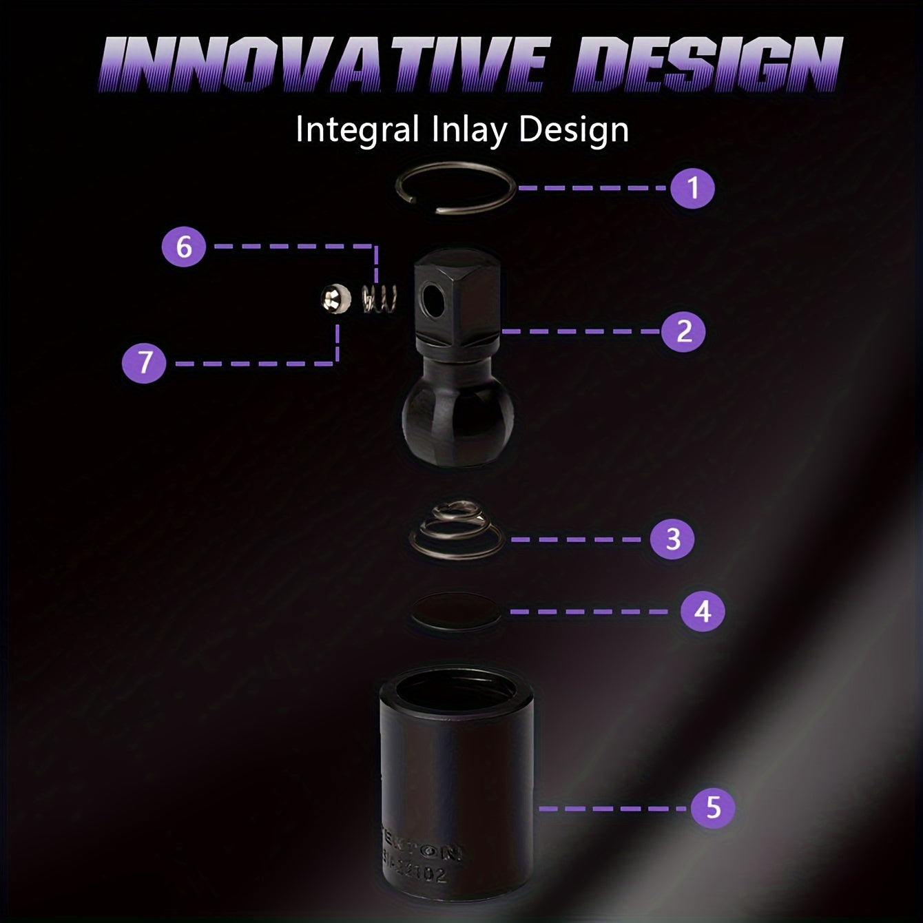 Conjunto de Adaptadores de Soquete Giratório de Impacto de 3 Peças - Soquetes U-Joint Rotativos 360° para Indústria, Automotivo  Aço Cr-Mo, Compatível com Drives de 1/2", 3/8", 1/4" - Operação Mecânica, Sem Necessidade de Eletricidade